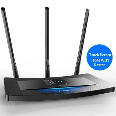 Chin-Firmware 3 антенны 450 Мбит/с беспроводной маршрутизатор с сенсорным экраном TP-Link N450 TL-WR2041+ 450 м AP WDS мост, TL WR2041+ PROM5