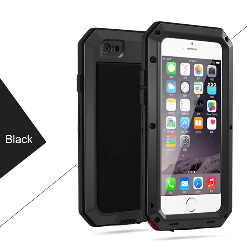 Luxury Doom Armor Life Shock Dropproof Shockproof Metal Aluminum + Silicone Protective Case for IPhone 5 5S SE 5C 6 S 6S 7 Plus |