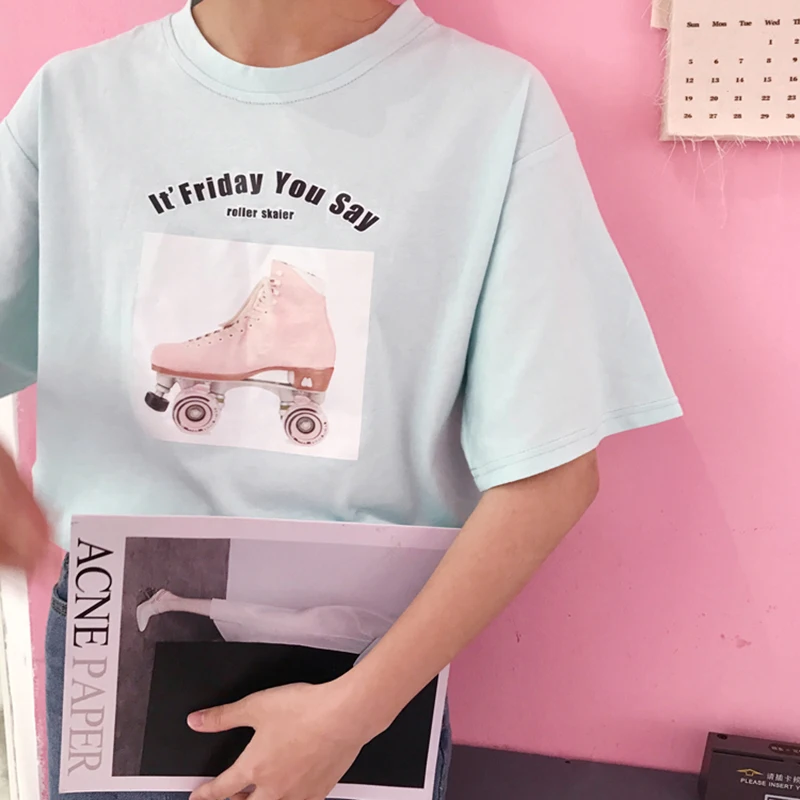 Rugod Для женщин летние Повседневное свободные Футболки для с короткими рукавами и