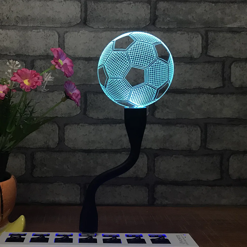 Светодиодная портативная лампа 7 цветов креативный ночник мини-зарядка usb-лампа с