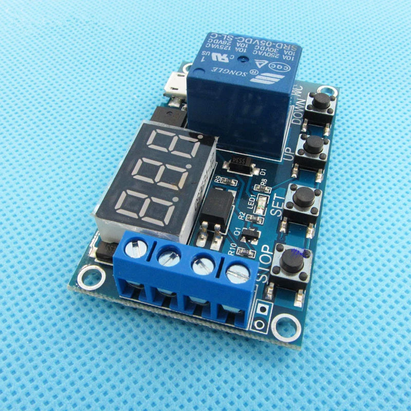 Релейный модуль с задержкой времени 5 В 1 канал переключатель высокого уровня