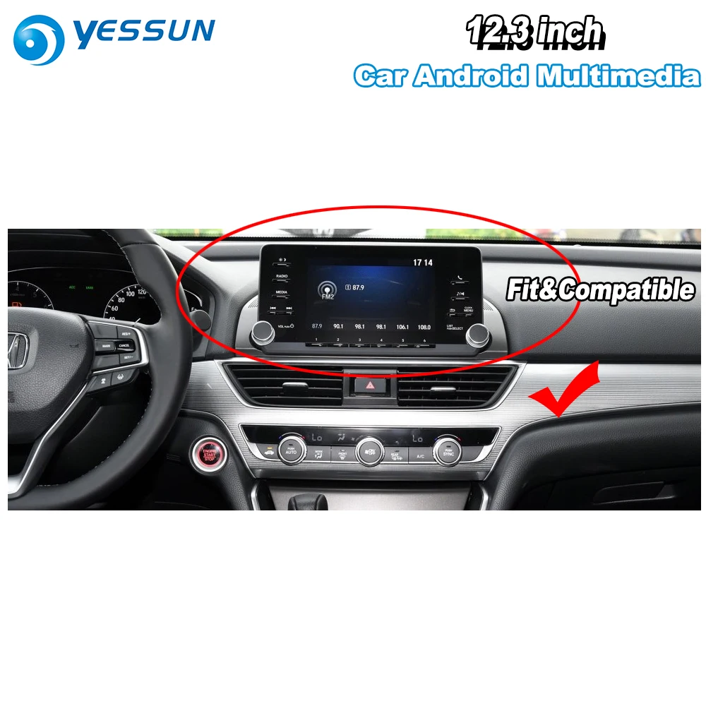 YESSUN для Honda для Accord автомобильный Android Carplay gps Navi карты навигационный плеер Радио стерео Мультимедиа HD экран без CD DVD