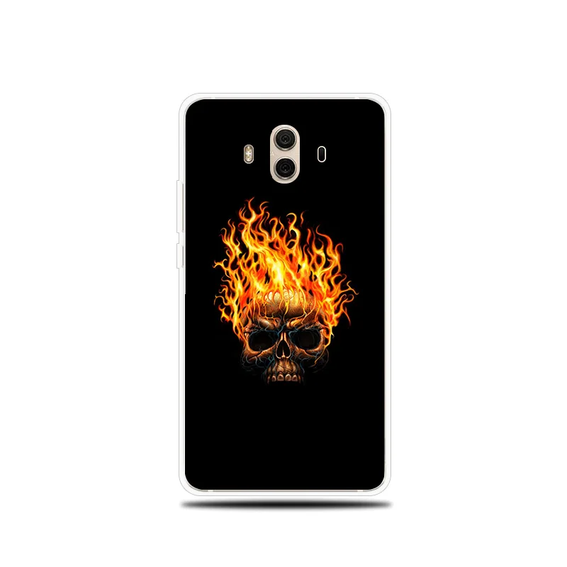 Flame Fire Patterned Silicone Phone Case For Huawei Mate 8 9 10 Lite Pro Cover Soft Shell for 20 |