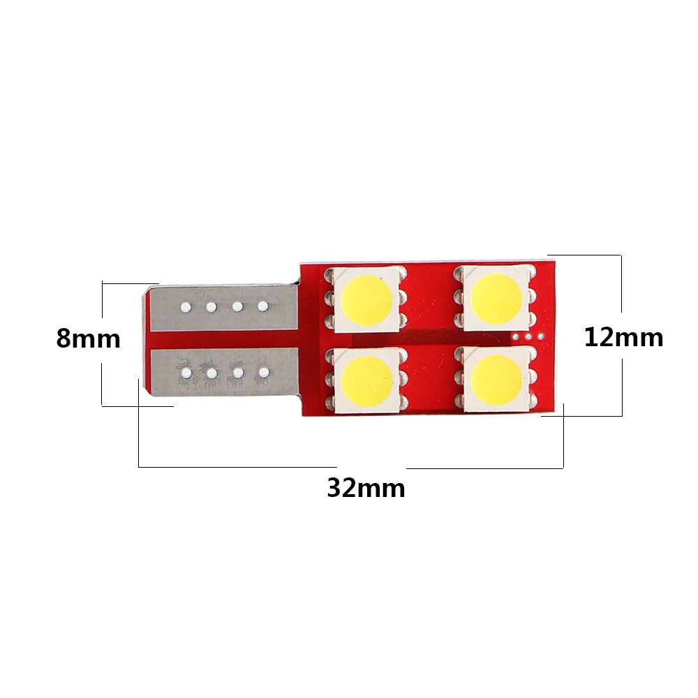YM E Bright 2 шт. T10 5050 4 SMD 194 168 W5W светодиод шина без ошибок автомобильные лампы DC 12V
