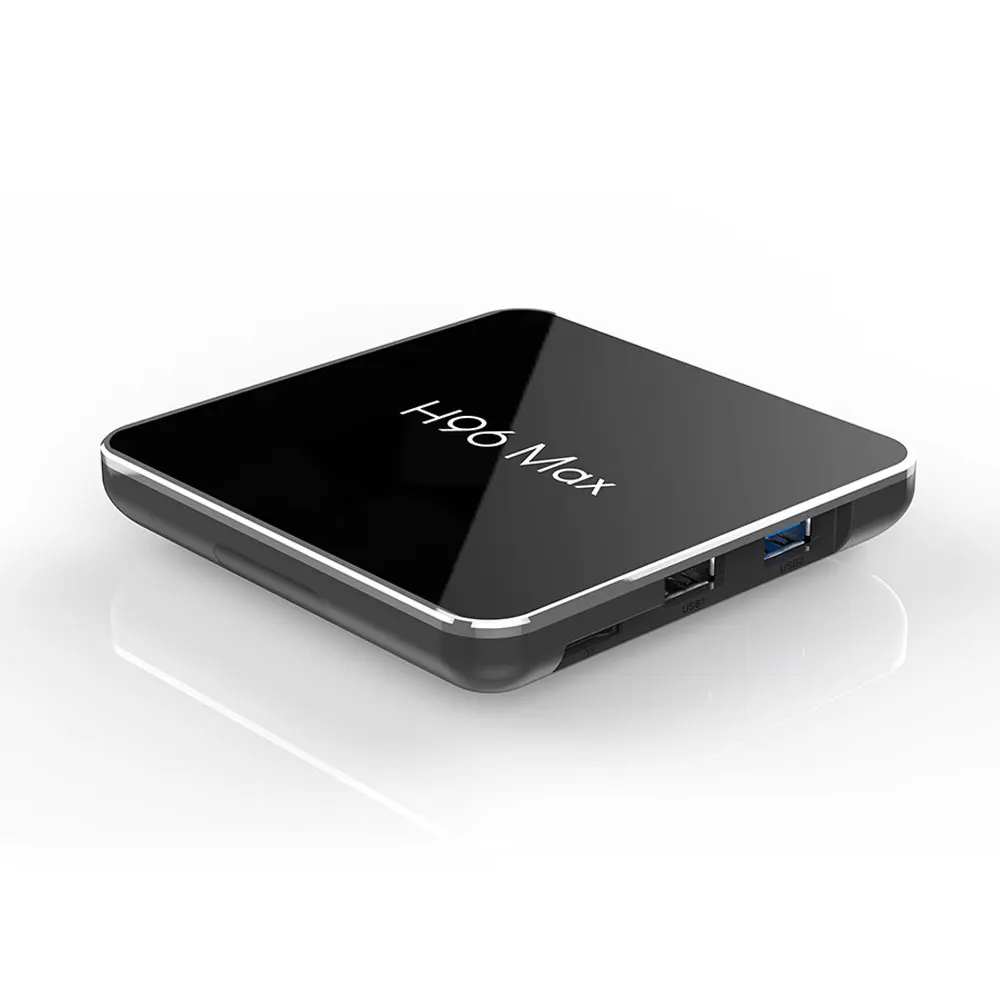 H96 Max x2 caja de tv inteligente Android 8,1 четырехъядерный процессор Amlogic S905X2 LPDDR4 4 ГБ 32 ГБ 64 Гб 2,4G y 5 ГГц Wifi 4 K ТВ-приставка