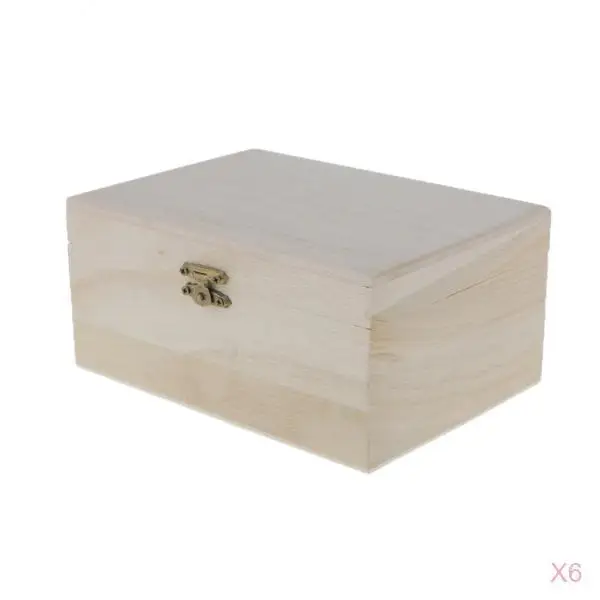 6 шт. деревянные органайзеры для ювелирных изделий|jewellery case|plain wooden boxesjewellery box organizer