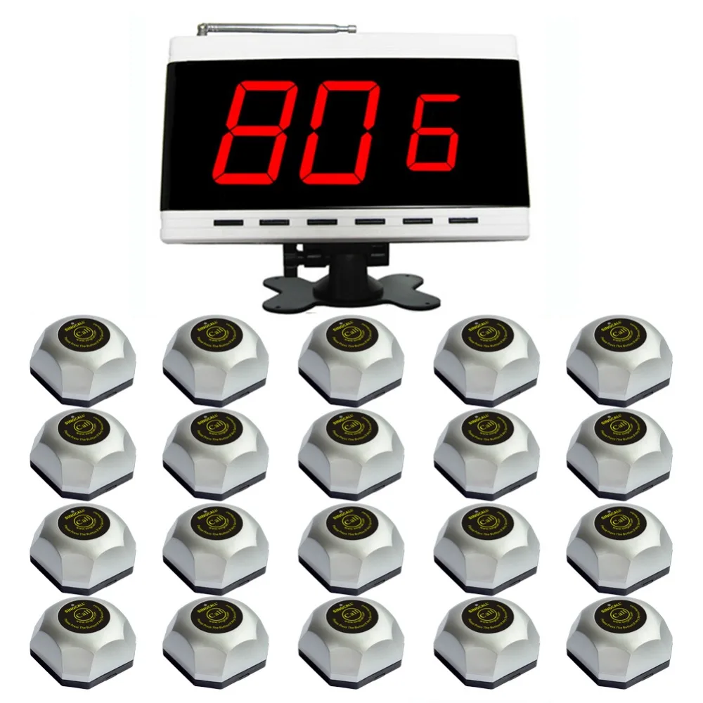 Беспроводная система вызова официанта SINGCALL для кинотеатра включая 20pcs