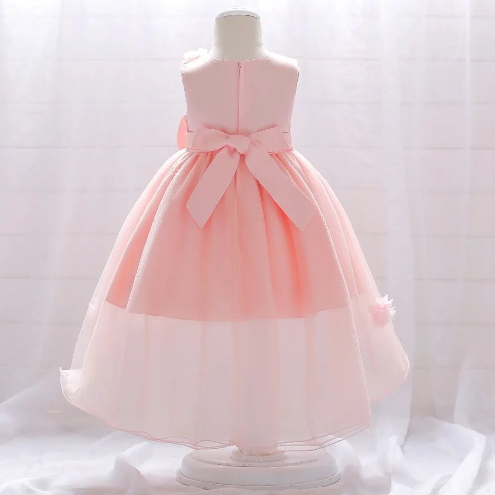 Элегантное платье для девочек 2017 летние модные розовые кружевные праздничные