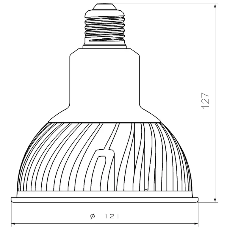 Бесплатная доставка 20 Вт COB E27 Par38 Светодиодная лампа AC110 240V светодиодная точечная