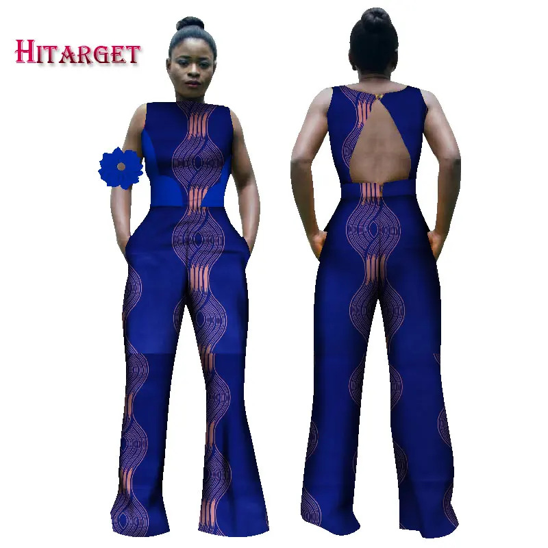 Женский хлопковый комбинезон Bazin Riche в африканском стиле с принтом воска