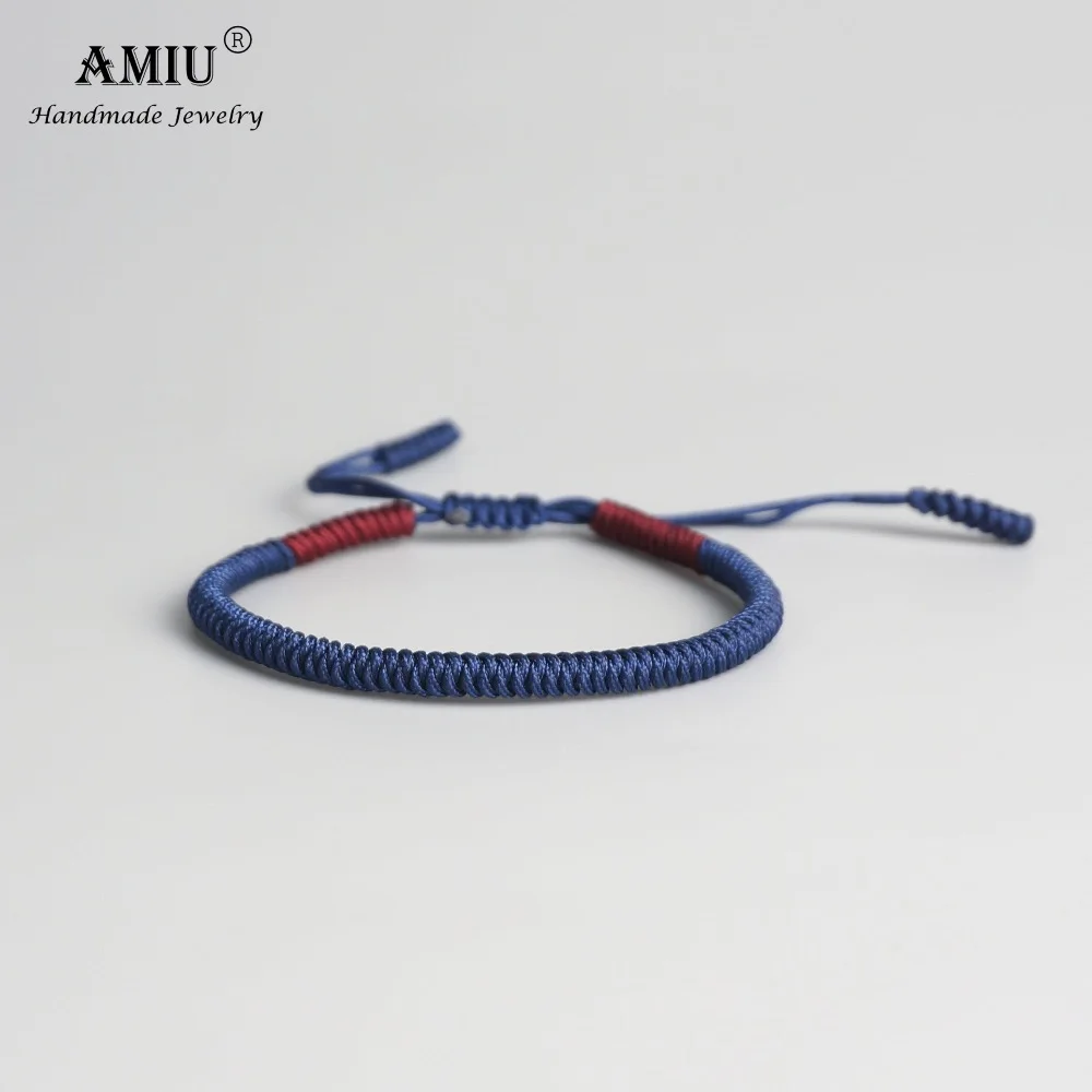 Женский и мужской плетеный браслет AMIU тибетский буддийский ручной работы с