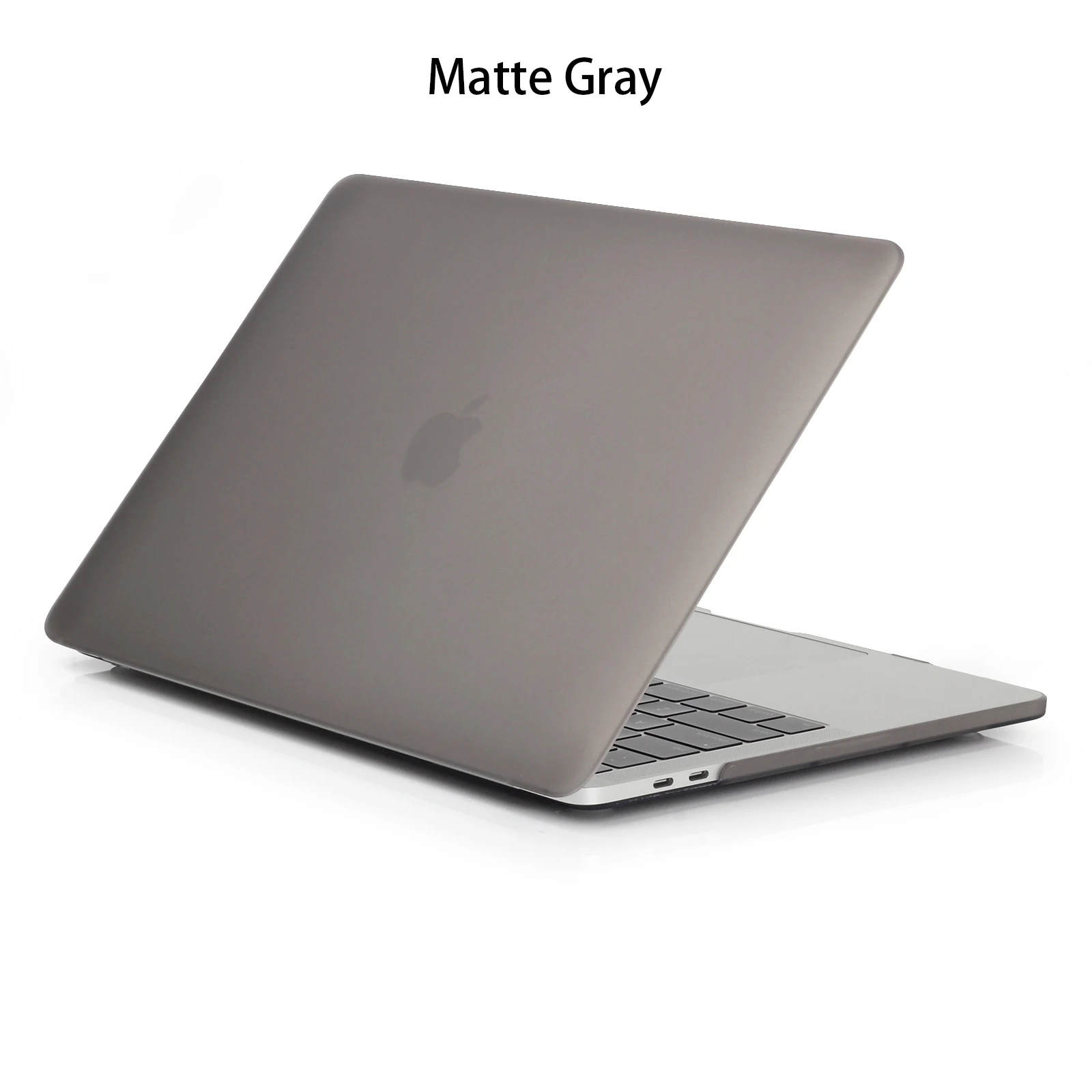 Кристально матовый чехол для ноутбука MacBook Air 13 Pro 15 retina 11 12 дюймов с сенсорной панелью матовый чехол A1706 A1707 A1990 A1932 A2159 - Цвет: Matte Gray