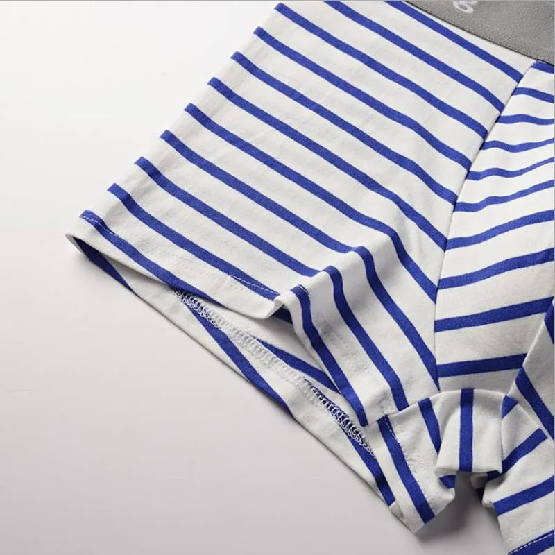 Нижнее белье мужское в полоску из чесаного хлопка дышащее | Мужская одежда