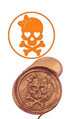 Сахарный Череп День мертвых винтажный логотип на заказ роскошный воск