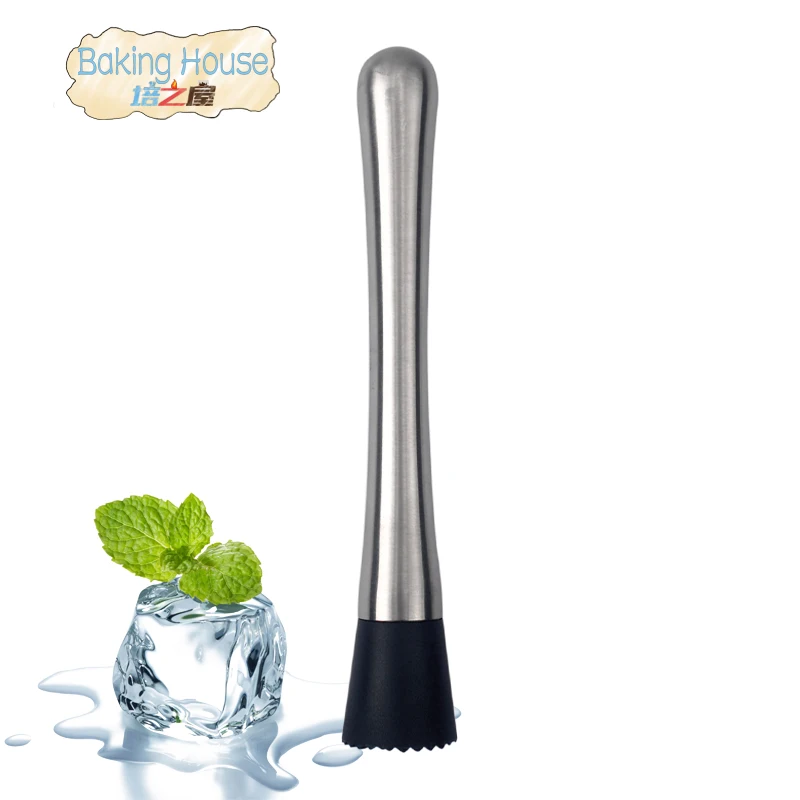 Бар Mojito Pestles из нержавеющей стали атласа для фруктов смешивания и коктейль