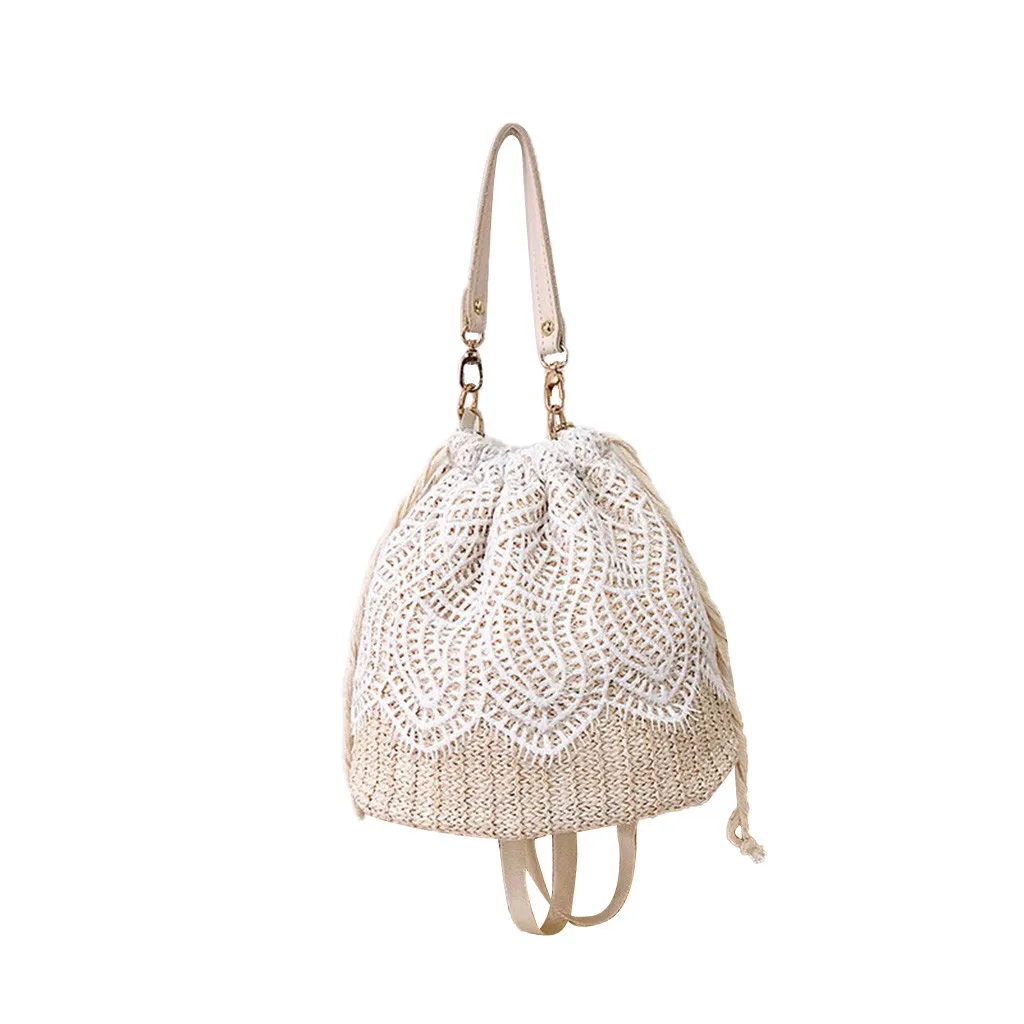 Fashion Women beach bags Flower Straw Bucket Bag Burlap Square Messenger bolso bandolera mujer Dropshipping #P4 | Багаж и сумки