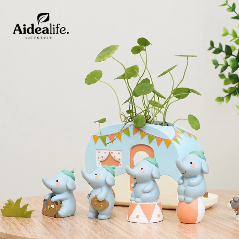 Статуэтки слонов статуэтки животных декор дома талисман для фигурки сада