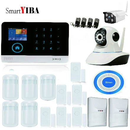 Дверной магнитный датчик SmartYIBA 3G SIM WCDMA охранная система с управлением через