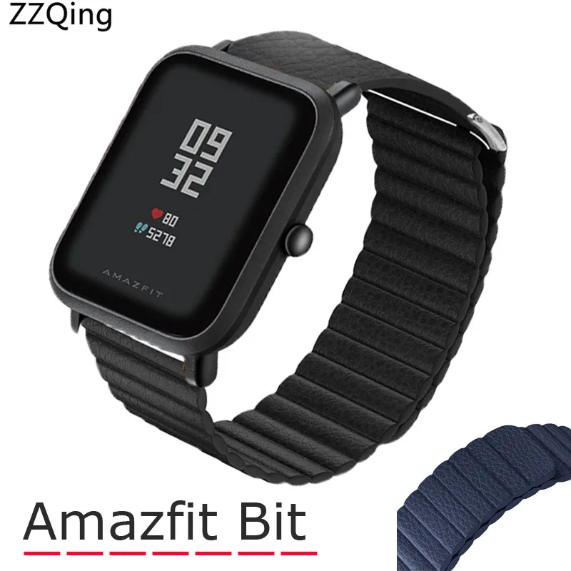 Браслет для huami amazfit bip/gts спортивные часы кожаный браслет bip lite ремешок Xiaomi Mijia