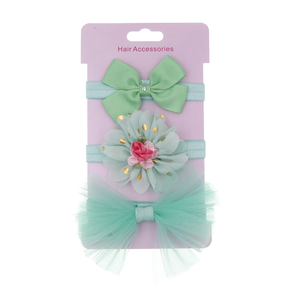 Лидер продаж 2019 Популярные эластичные повязки на голову с цветами для маленьких