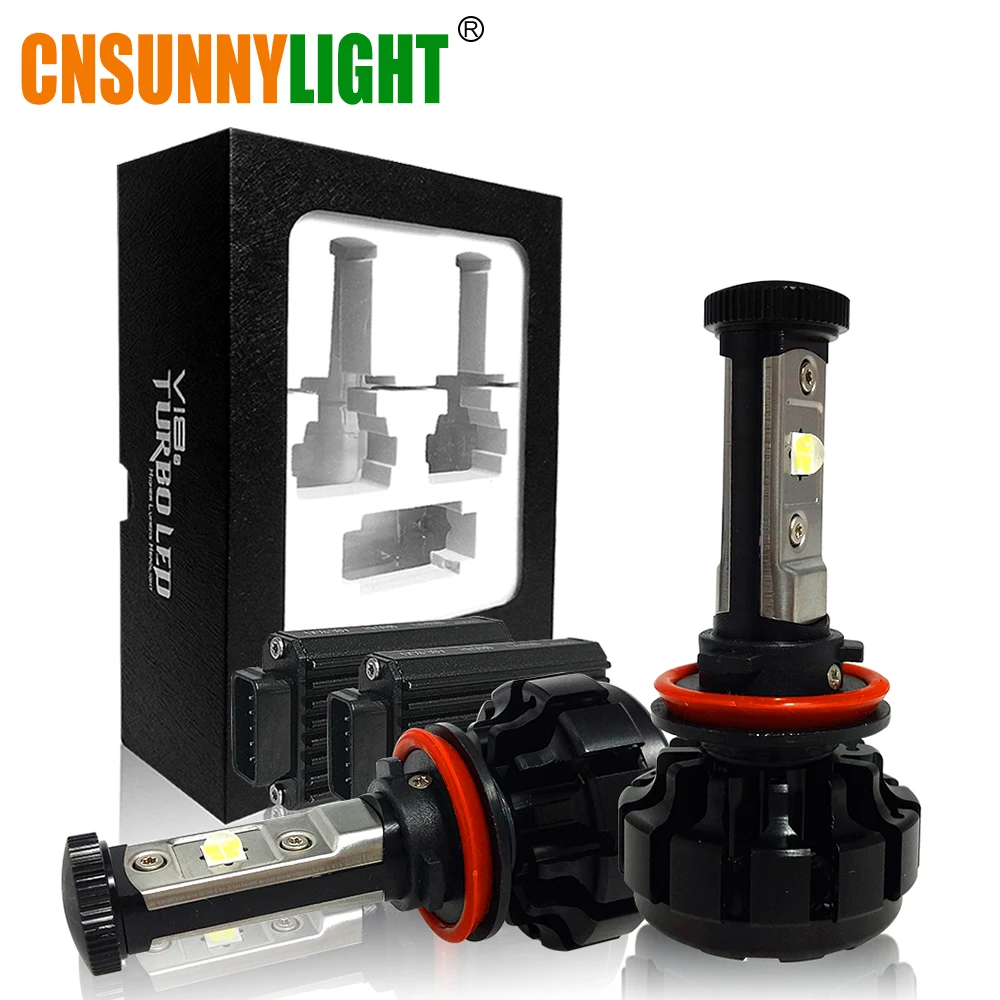 CNSUNNYLIGHT 10000LM Супер Ярких СВЕТОДИОДНЫХ Фар Автомобиля Kit H7 H11/H8/H9 9005/HB3 9006/HB4 9012 Замените Лампы w/Затемняемые Луч
