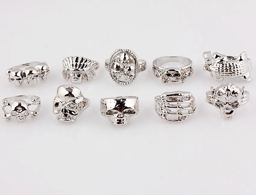 Оптовая продажа 20 шт. ассорти Готическая обувь в стиле панк Череп голова льва