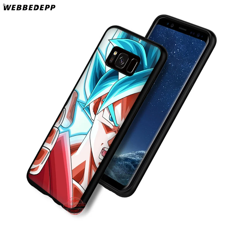 WEBBEDEPP dragon ball Z HD son goku Soft Case for Samsung A6 A7 A8 A9 J6 2018 S6 S7 S8 S9 S10E S20 Ultra Note 8 9 10 Lite Plus | Мобильные