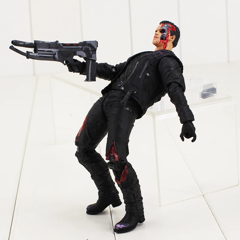 18 см Терминатор T-800 фигурка Арнольд Шварценеггер Коммандо с пистолетом оружие Модель игрушки