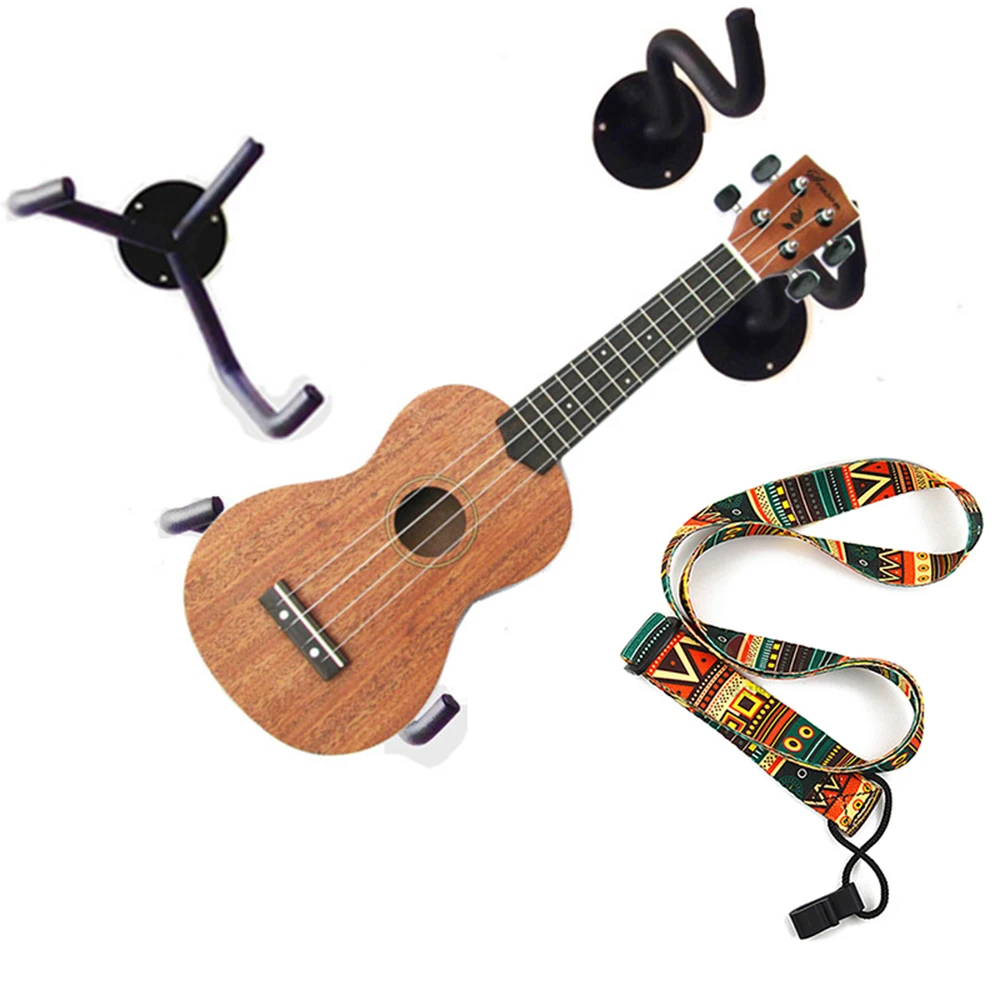 Настенный держатель для укулеле MoonEmbassy гитары вешалка крючок с пояс