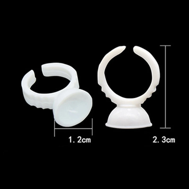 100 шт. клей для наращивания ресниц кольцо наклеивания палитра в футляре