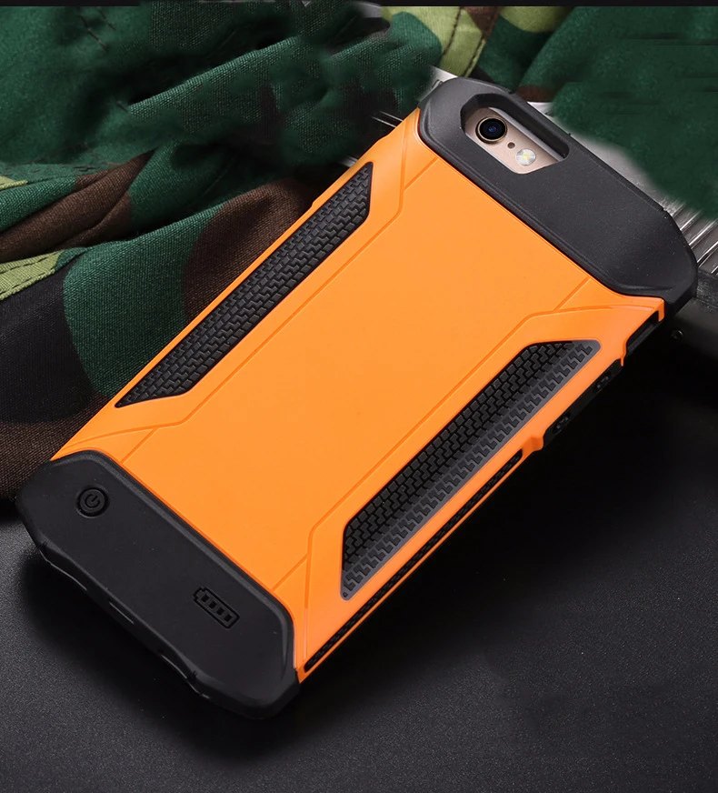 Чехол для аккумулятора 4000/5000 мАч для iPhone 6 6 S 7 8 Plus power Bank Charing Cases Armor Backup тонкая батарея зарядное устройство чехол задняя крышка
