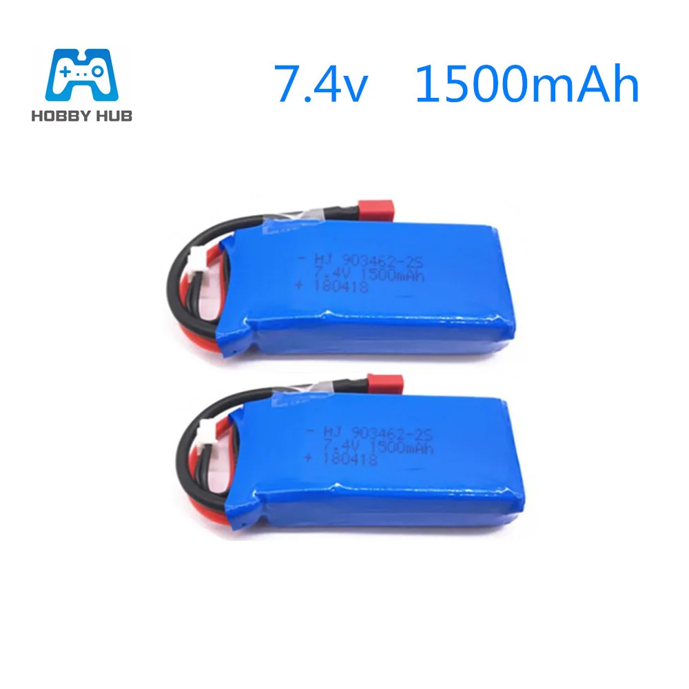 Хобби концентратор обновление до 3000 мАч(2*1500 мАч) Rc Lipo батарея 2S 7,4 V 1500 mAh 25C для Wltoys 12428 12423 1:12 RC автомобиль 9125 запчасти - Цвет: Бургундия