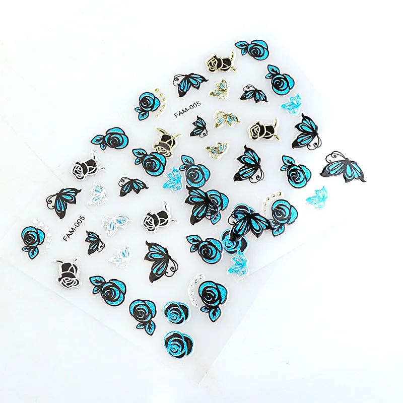 24 шт. золотистые/серебристые наклейки для ногтей|nail art decals|nail artnail pattern |