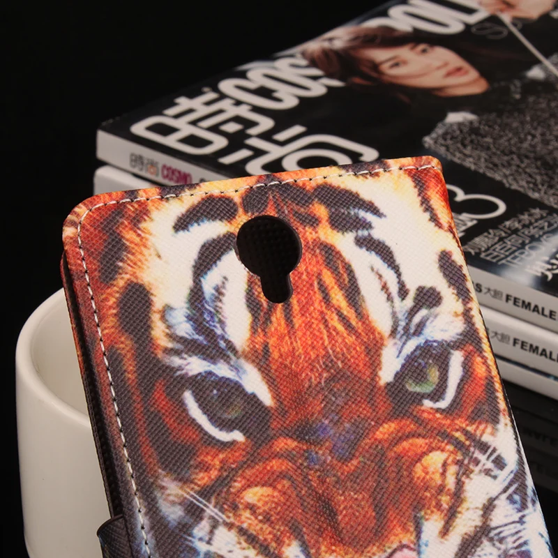 Для Oukitel k4000 lite чехол 3D Тигр Pattern Флип кожаный бумажник телефон сумка для Lite|case for