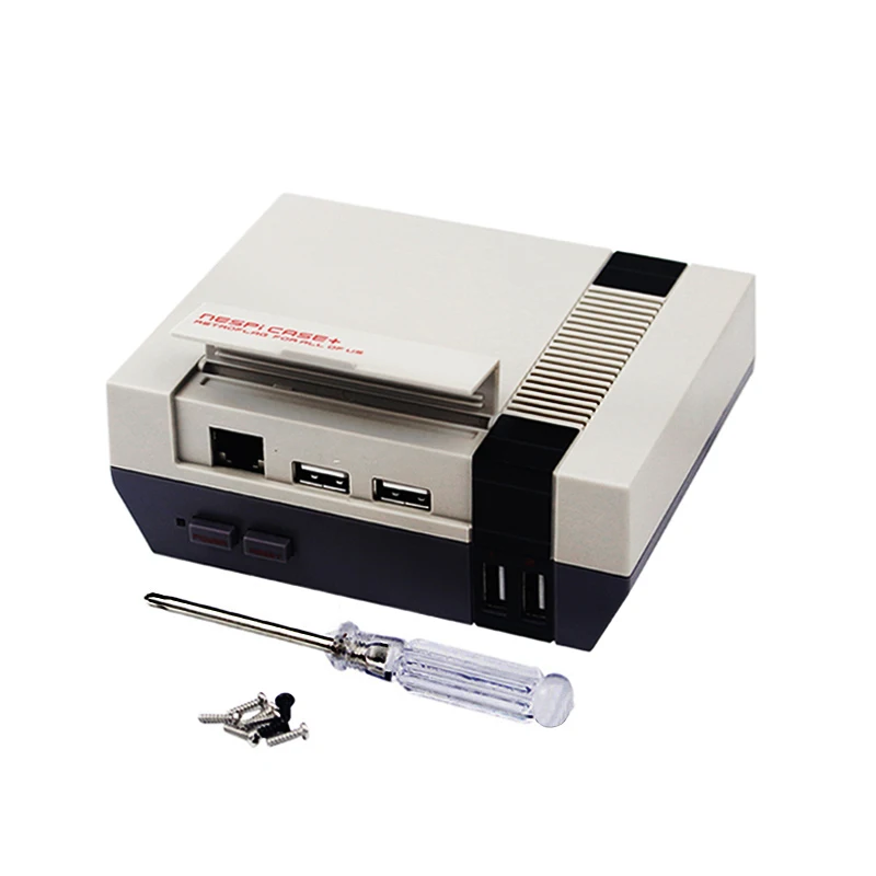 Raspberry Pi 3B+ NESPi чехол+ NESPi коробка для Raspberry Pi Retroflag коробка пластиковый корпус классический стиль портативный DIY комплект для Retropie