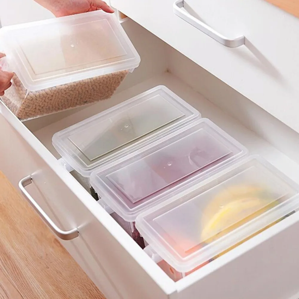BPA бесплатная кухня прозрачная коробка для хранения зерна контейнер фасоли