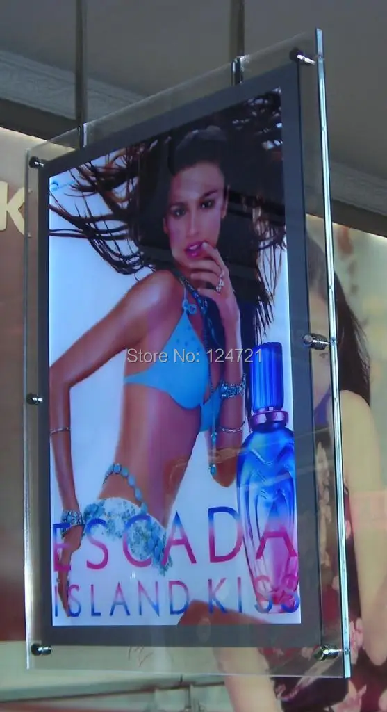 Подвесные двухсторонние светодиодные акриловые рамки a4 лайтбокс с подсветкой