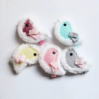20pcslot christmas birds hair barrette new delicated girls snow style star hairpins plush winter style heart shape hair clip