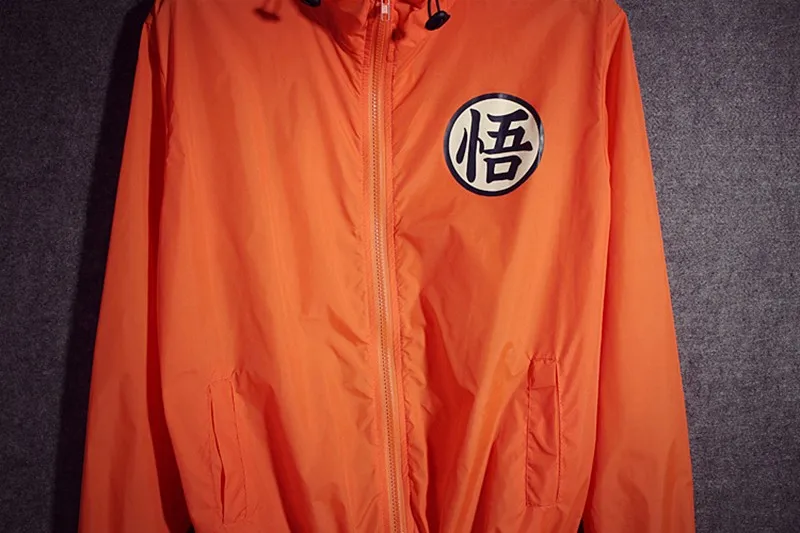 TANG унисекс косплей мужские летние куртки Jaqueta Masculina аниме Dragon Ball тонкая Солнцезащитная ветровка с капюшоном