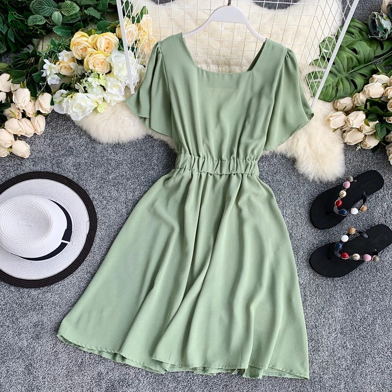 FMFSSOM женское сексуальное пляжное платье с открытой спиной 2019 новое летнее