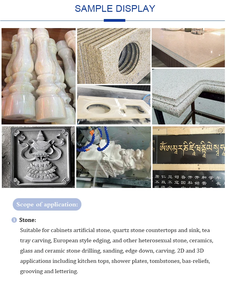 Кухня столешница резьбы полировки камня резки машина cnc гравер|Фрезы по дереву| |