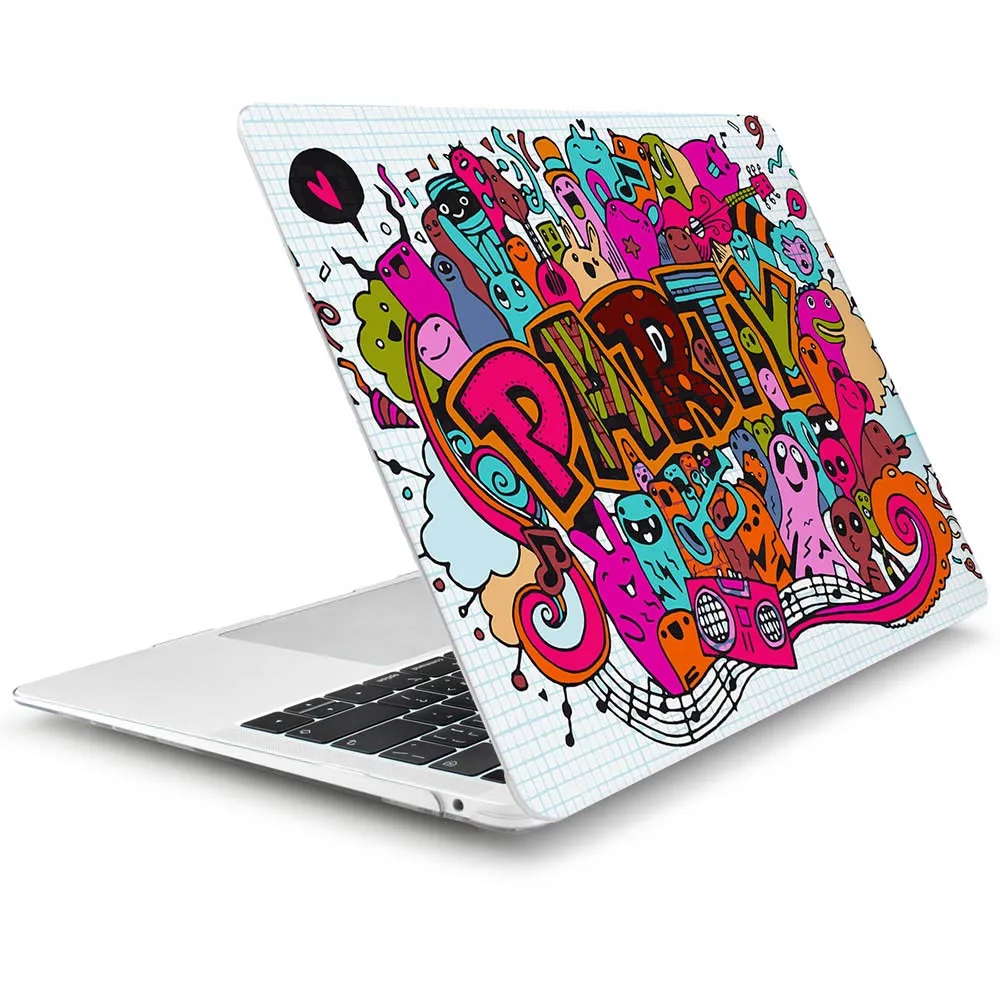 J229 Для MacBook Pro retina 12 13 15 Air 11 13,3 дюймов жесткий чехол с уникальным принтом для ноутбука Pro 1" Touch Bar A1989 A1708 - Цвет: J229