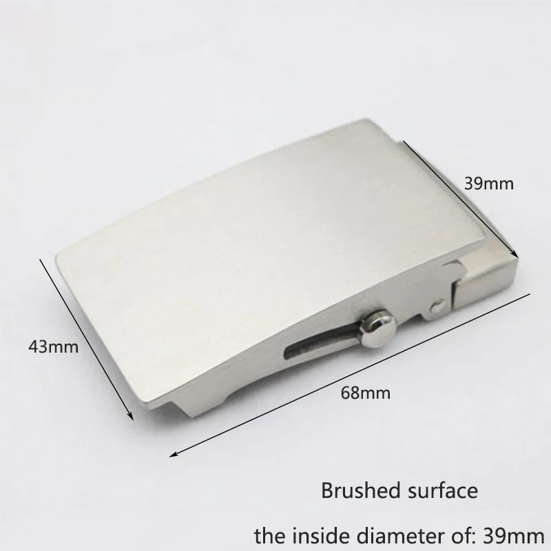 Brushed-39mm Meetee 1 шт., 36 мм/39 мм, нержавеющая сталь, ролик, Беззубик, мужской ремень, пряжка, автоматическая пряжка, головка, сделай сам, Повседневный, модный ремень, аксессуар - Цвет: Brushed-39mm