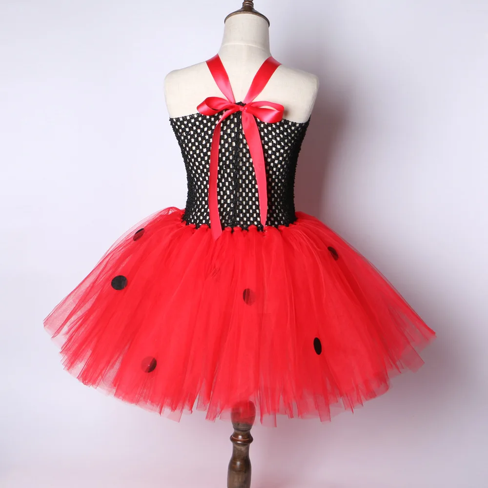 Новинка платье пачка с божьей коровкой для девочек Детский костюм дня рождения
