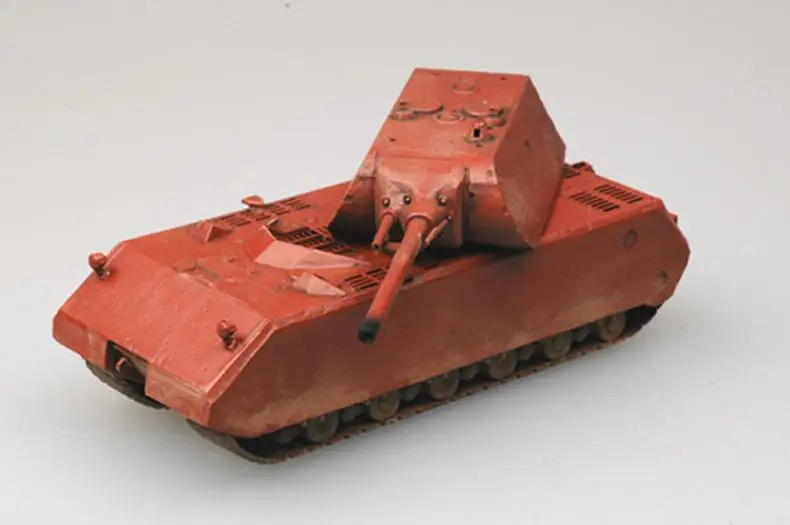 Panzer Маус Мышь Panzerkampfwagen бак 1: 72 Elysium easy Model красный выветривания