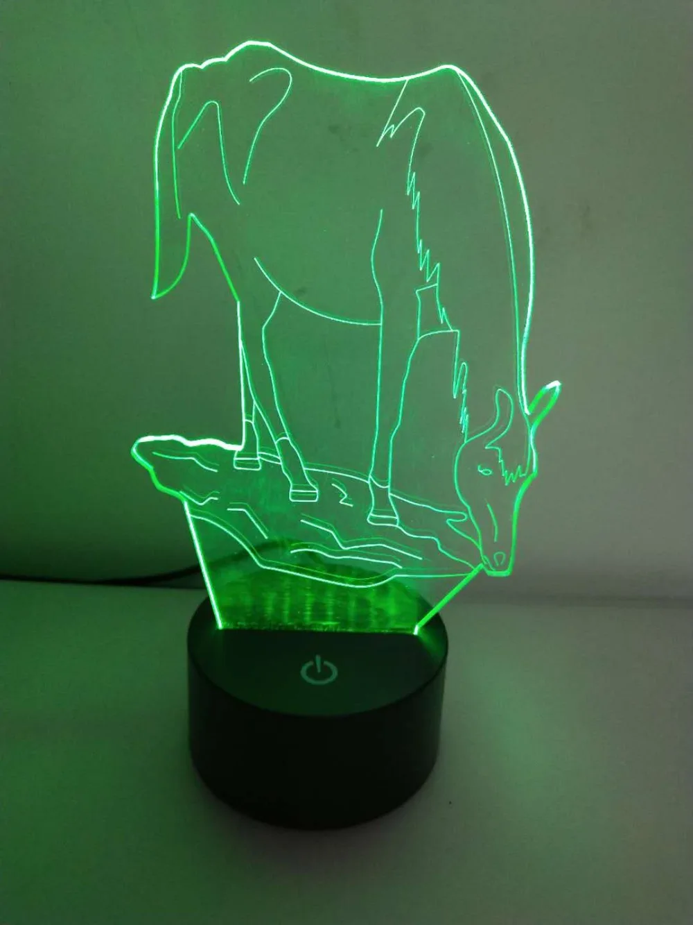 Фото Бесплатная доставка 3D единорог лошадь 7 видов цветов Ночник LED сенсорный пульт USB Бесплатная доставка 3D единорог лошадь 7 видов цветов Ночник LED сенсорный пульт USB