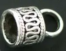

200 шт./лот tibet silver charm end caps cords caps 15x10мм