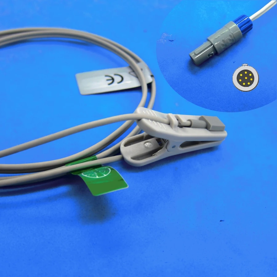 

Long cable adult ear clip spo2 sensor for creative nellcor oximax patient monitor