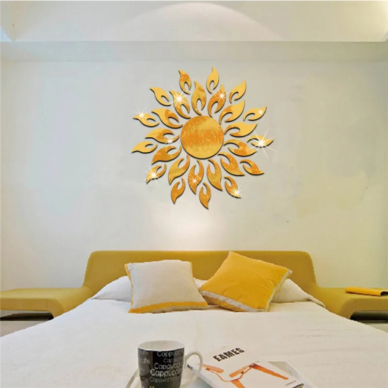 New Sun Background Wall Stickers TV Wall Stickers Home Accessories