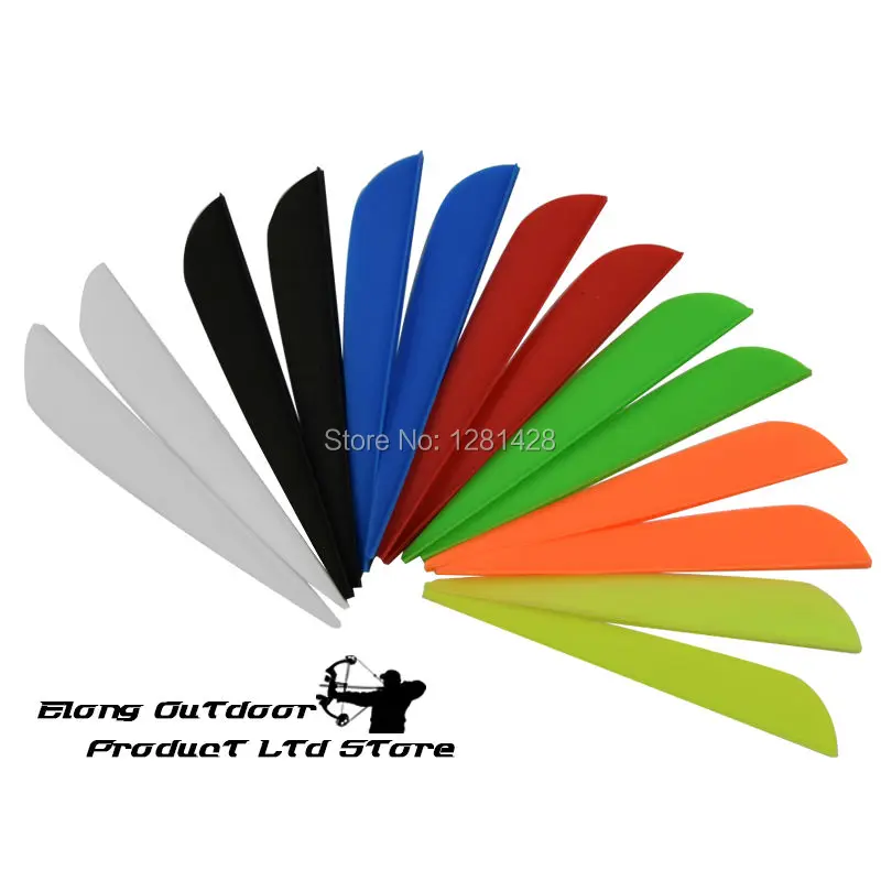 100 шт. 4 &quotс круглыми спинками ТПУ Пластик флюгер Флетч подставка для установки